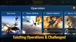 دانلود تیز بال مود شده ⟦هک شده بی نهایت✔️⟧ Ace Fighter 2.747 با لینک مستقیم