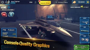 دانلود تیز بال مود شده ⟦هک شده بی نهایت✔️⟧ Ace Fighter 2.747 با لینک مستقیم