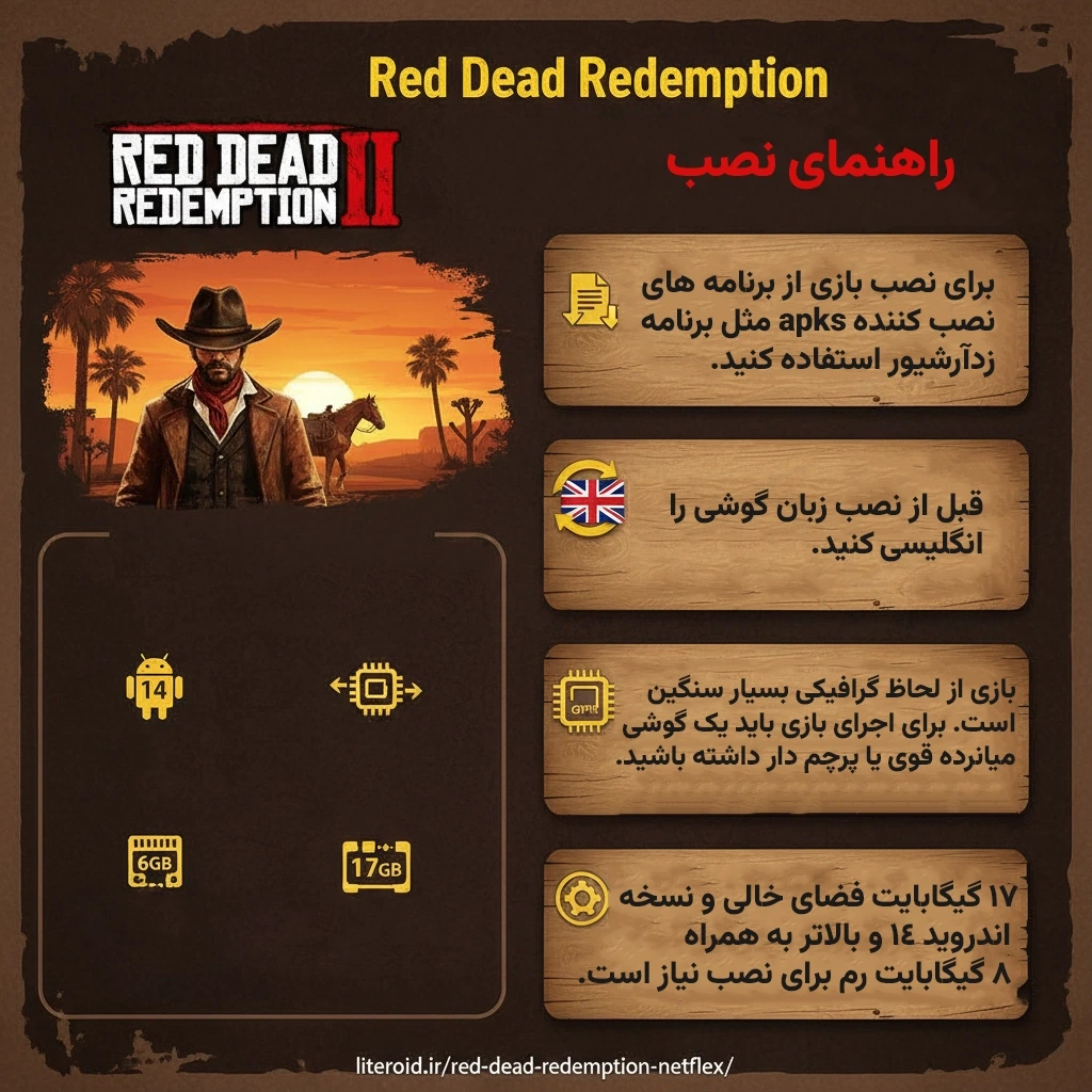 راهنمای بازی Red Dead Redemption رد دد ردمپشن نتفلیکس + راکستار