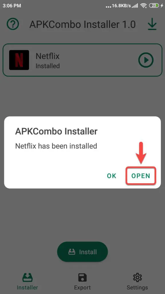 نصب فرمت xapk با برنامه ApkCombo